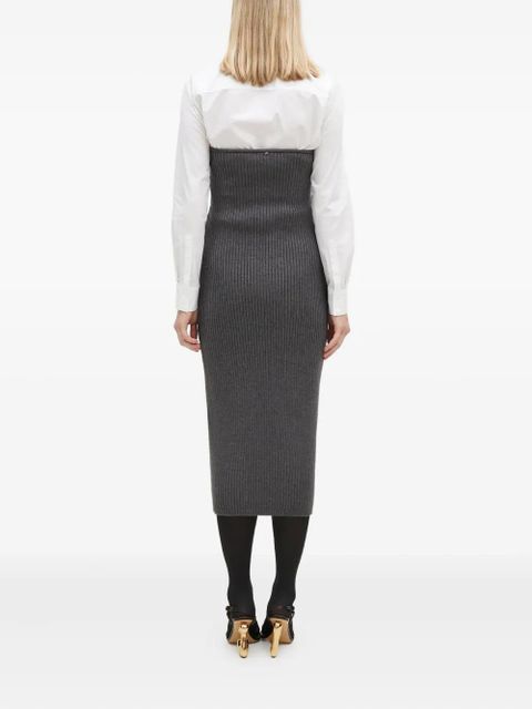 Sportmax ribbed bustier skirt - Grey - zdjęcie produktu nr 2