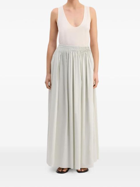 LouLou de Saison Naya gathered midi long skirt - Neutrals - zdjęcie produktu nr 2