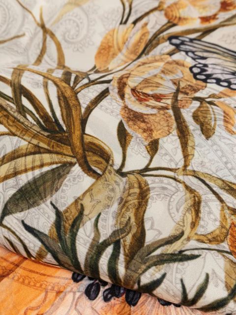 ETRO floral-print silk scarf - Neutrals - zdjęcie produktu nr 2