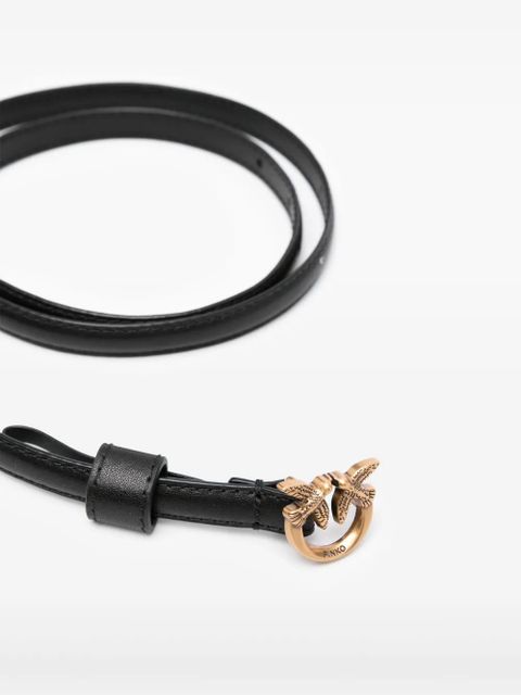 PINKO Love Birds-buckle leather belt - Black - zdjęcie produktu nr 2