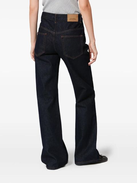 ISABEL MARANT Belvia pocket flared jeans - Blue
