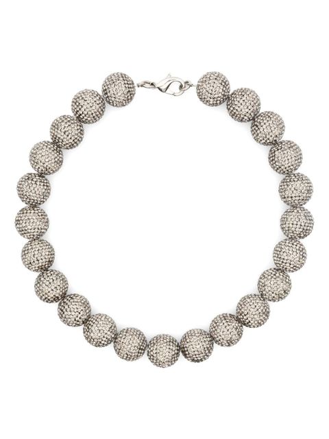 Balenciaga Quantum beaded choker necklace - Silver