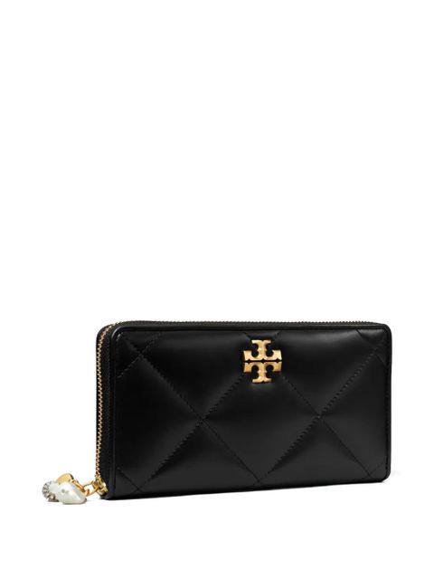 Tory Burch Kira diamond-quilted charm continental wallet - Black - zdjęcie produktu nr 2