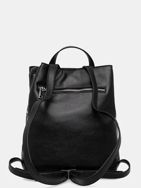 Desigual plecak YANKEE METAL PATCH S damski kolor czarny mały z aplikacją 25WAKP15