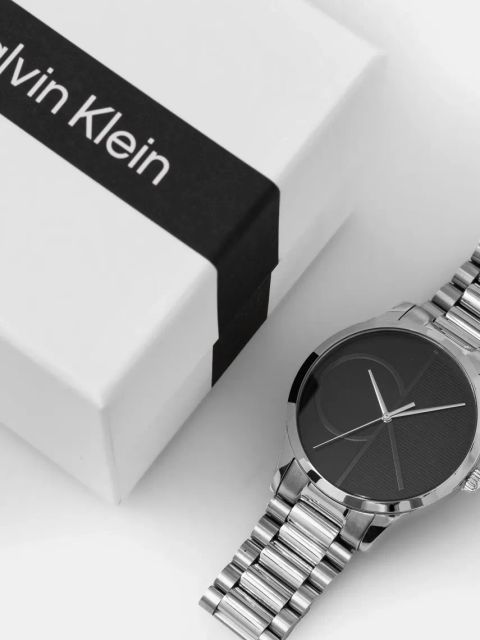 Calvin Klein zegarek kolor srebrny 25200163