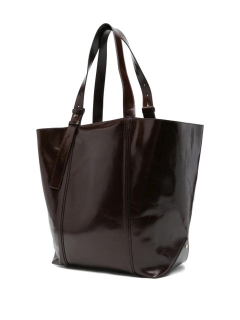 Golden Goose leather tote bag - Brown