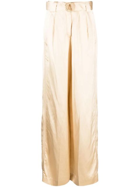 ZIMMERMANN Wonderland satin trousers - Neutrals - zdjęcie produktu nr 1