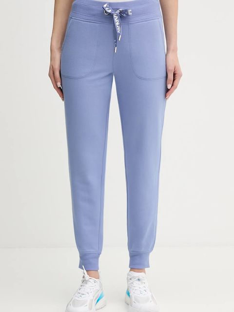 Dkny spodnie dresowe kolor niebieski gładkie DP6P3496 - zdjęcie produktu nr 1