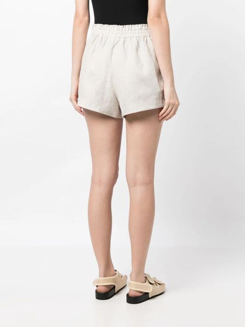 Reformation Mila linen shorts - Neutrals