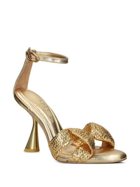 Cult Gaia 100mm Zephyr sandals - Gold - zdjęcie produktu nr 2