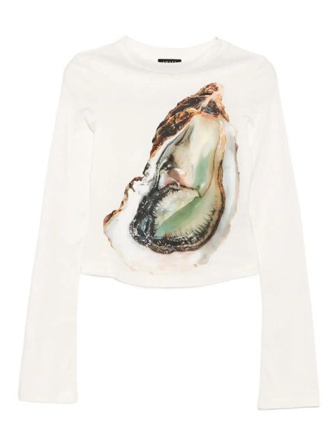 A.W.A.K.E. Mode oyster graphic-printed T-shirt - Neutrals - zdjęcie produktu nr 1