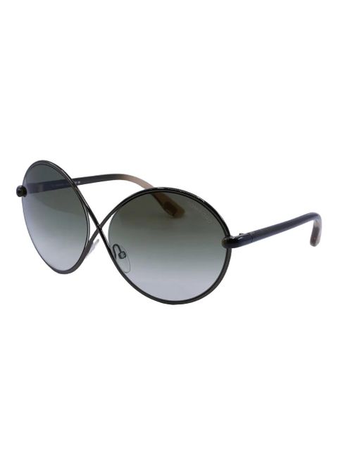 TOM FORD Eyewear round full-rim sunglasses - Black
