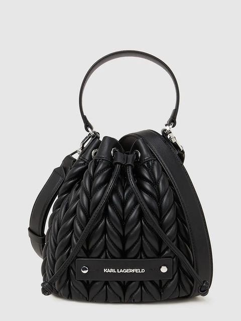 Karl Lagerfeld torebka K/WEAVE kolor czarny A4W30074 - zdjęcie produktu nr 1