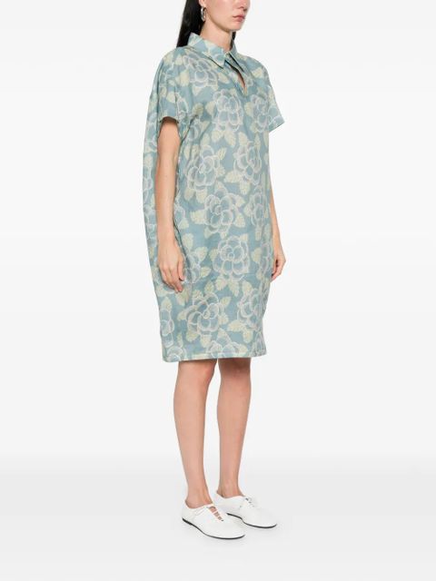 Marni floral collar dress - Blue