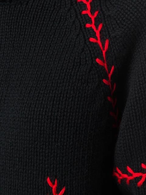 Alexander McQueen chunky turtle neck jumper - Black