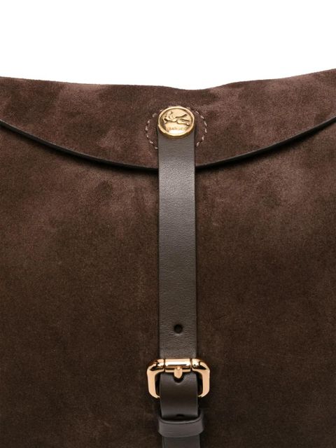 ETRO suede crossbody bag - Brown