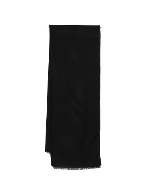 Max Mara Mxapalmeti fringed scarf - Black - zdjęcie produktu nr 1