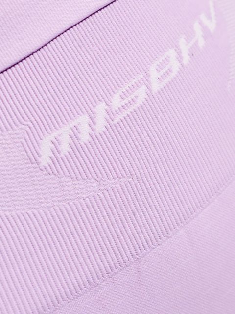 MISBHV logo-print leggings - Purple