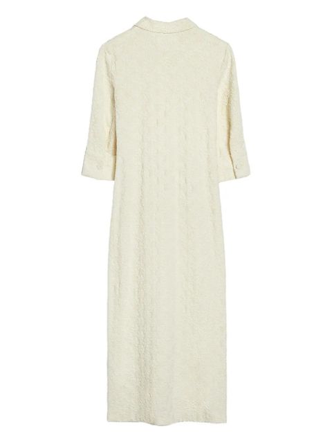 Jil Sander floral-embellished maxi dress - Neutrals