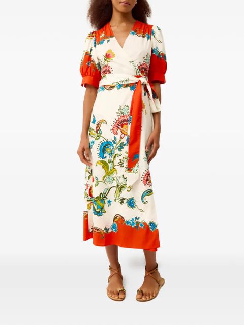 Marie Oliver Rita floral wrap dress - White - zdjęcie produktu nr 2