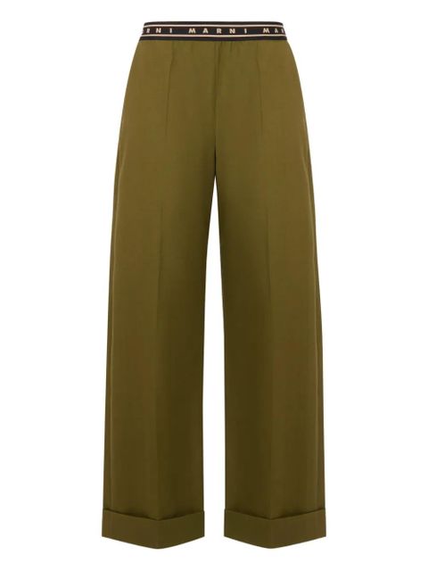 Marni logo trousers - Green - zdjęcie produktu nr 1