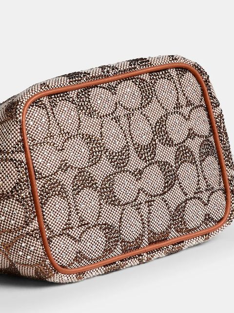 Coach torebka Kisslock Frame Bag kolor beżowy CCC53