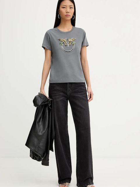 Pinko t-shirt bawełniany - zdjęcie produktu nr 2