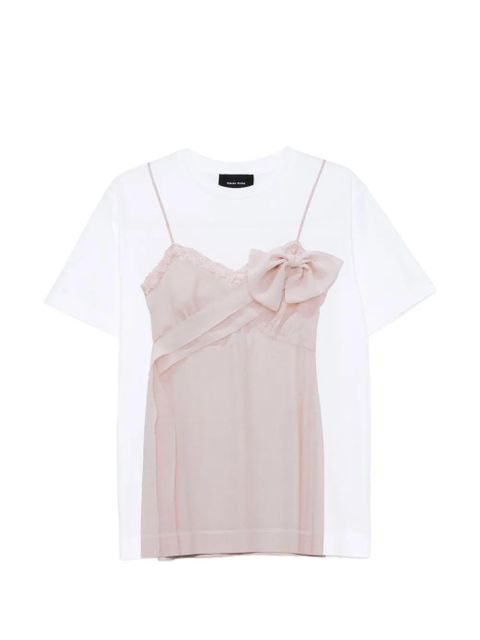 Simone Rocha bow sash T-shirt - White - zdjęcie produktu nr 1