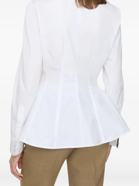 Burberry Equestrian Knight-motif cotton shirt - White - zdjęcie produktu nr 2