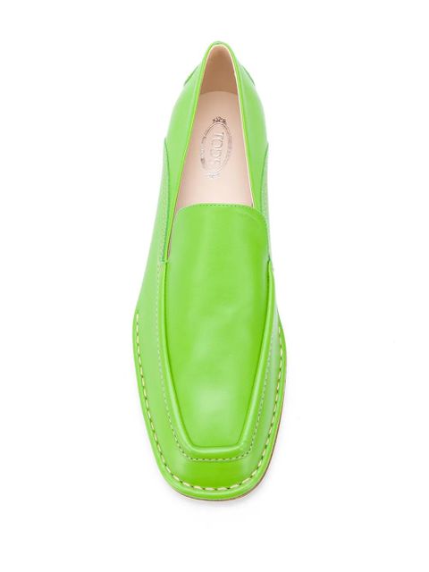 Tod's pebble detail loafers - Green