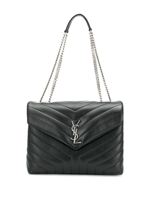 Saint Laurent medium Loulou quilted shoulder bag - Black