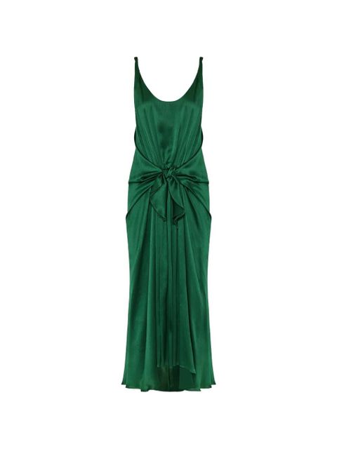 JW Anderson scoop-neck midi dress - Green - zdjęcie produktu nr 1