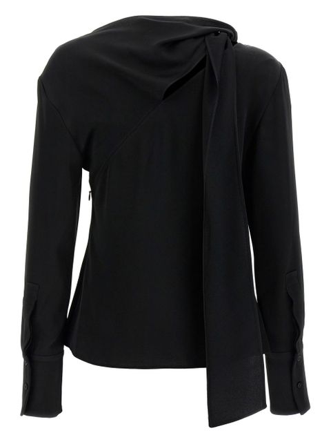 Givenchy bow-detail draped blouse - Black - zdjęcie produktu nr 2