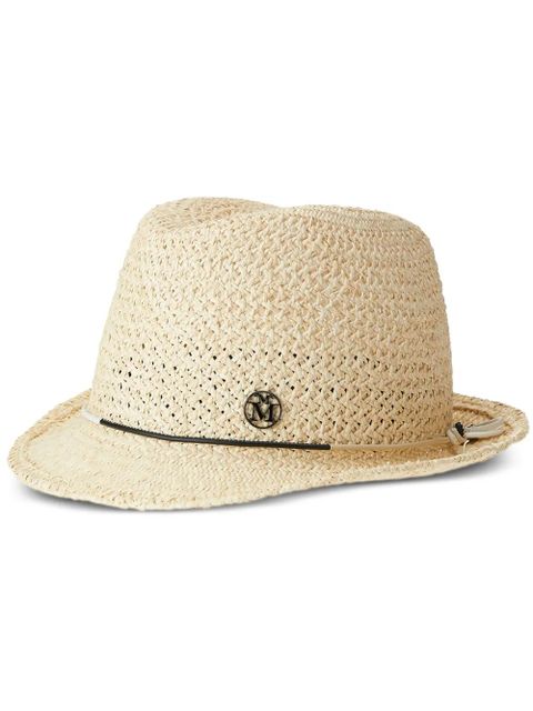 Maison Michel Karen straw trilby hat - Neutrals - zdjęcie produktu nr 1