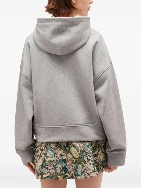 GANNI hooded zip sweatshirt - Grey