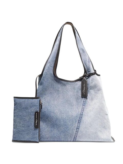 3.1 Phillip Lim Market denim tote bag - Blue - zdjęcie produktu nr 1