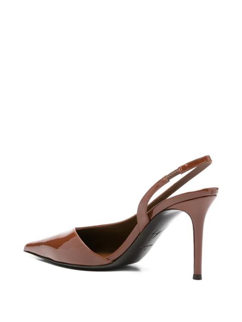 Giuseppe Zanotti pointed slingback pumps - Brown