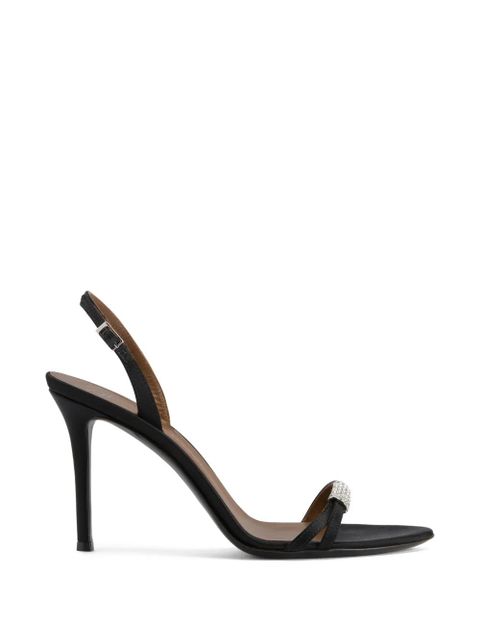 Giuseppe Zanotti Lena rhinestone-embellishment sandals - Black - zdjęcie produktu nr 1