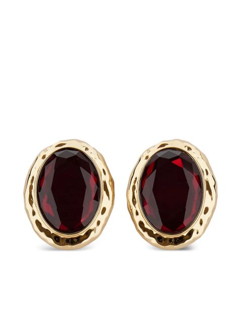 Self-Portrait oval-shape earrings - Gold - zdjęcie produktu nr 1