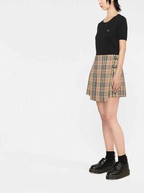 Vivienne Westwood Bea Orb-embroidered knitted top - Black - zdjęcie produktu nr 2