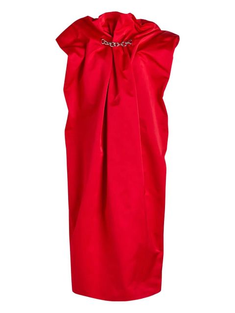 Simone Rocha chain-detail draped dress - Red