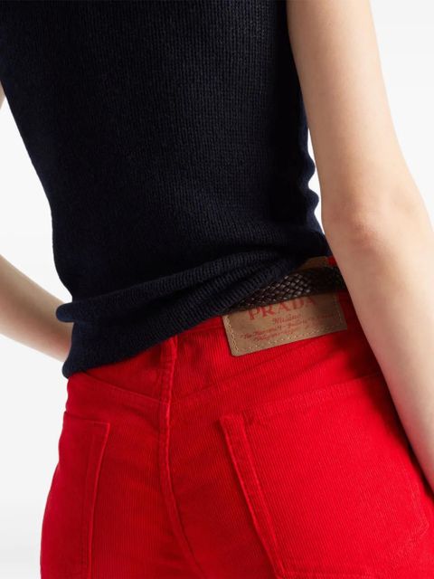 Prada corduroy trousers - Red