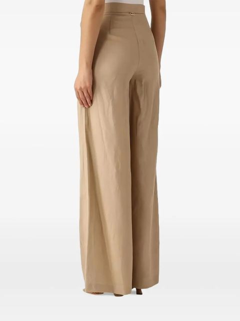 TWINSET lace-up wide-leg trousers - Neutrals