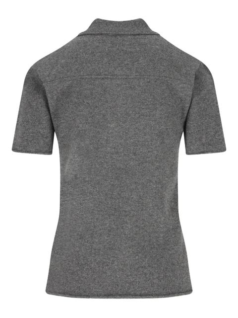 Miu Miu buttoned pocket T-shirt - Grey - zdjęcie produktu nr 2