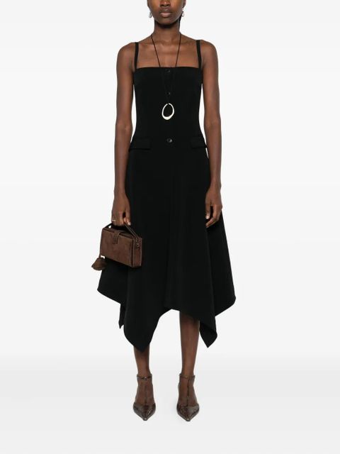 Nanushka button-front asymmetrical dress - Black - zdjęcie produktu nr 2