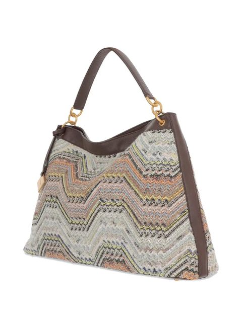 Missoni chevron shoulder bag - Neutrals