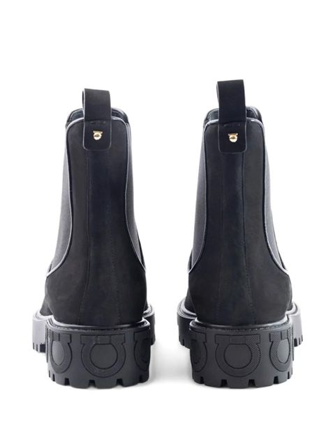 Ferragamo elastic-side Chelsea boots - Black
