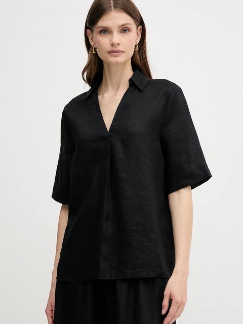 United Colors of Benetton bluzka lniana - zdjęcie produktu nr 1