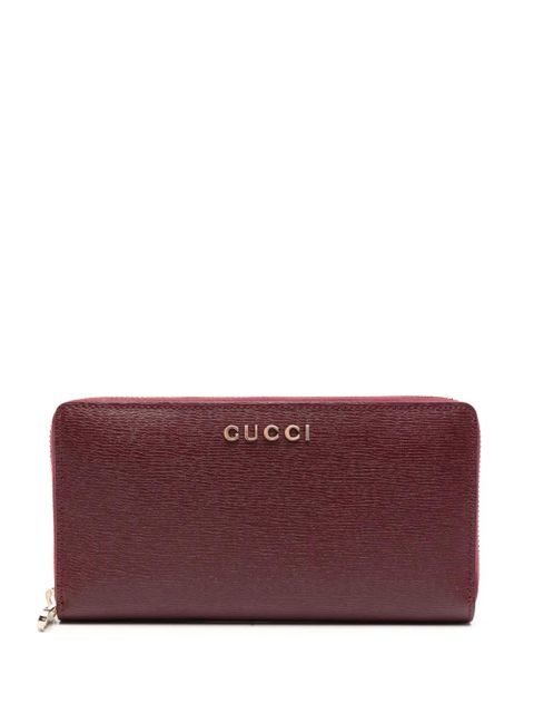 Gucci logo-lettering wallet - Red - zdjęcie produktu nr 1