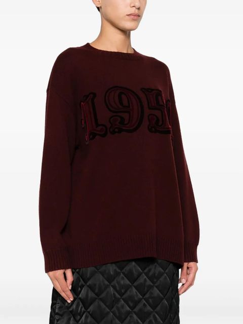 Max Mara number-embroidered sweater